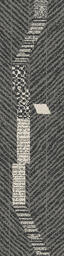 Interface Accent Hours / Bouclé / 25 cm x 100 cm / Schwarz, Grau