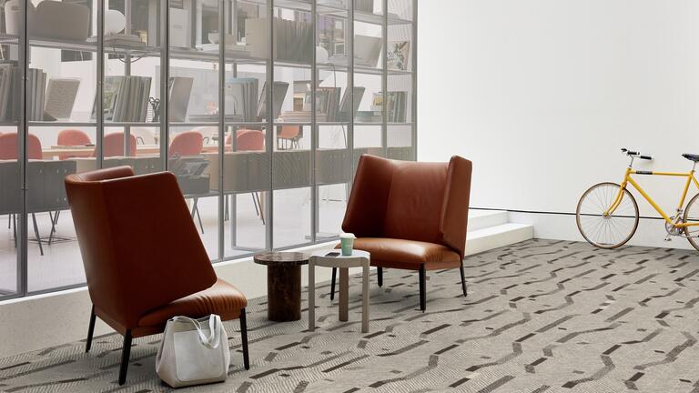 Interface Accent Hours / Bouclé / 25 cm x 100 cm / Braun, Beige