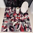 Interface Past Forward / Bouclé / 50 cm x 50 cm / Schwarz, Red, Grau, Beige