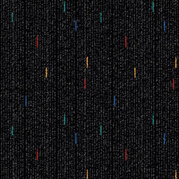 Interface Razzle Dazzle - Bright Spark / Bouclé / 50 cm x 50 cm / Schwarz