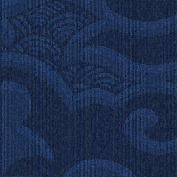 Interface The Orient - Kabuki / Bouclé / 50 cm x 50 cm / Blau