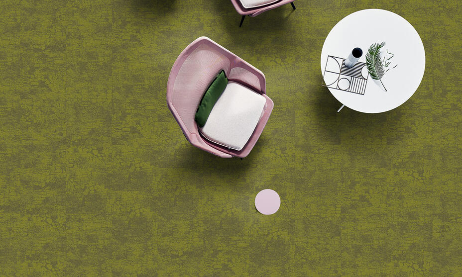 Grüne Teppichfliesen / 