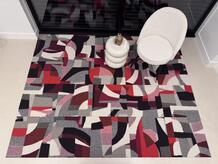 Custom Made by Interface Circa Then Crimson Teppichfliesen